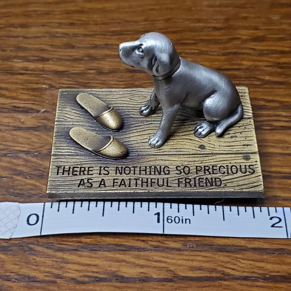 JJ Figurine - Brass & Pewter - Faithful Friend - Picture 2 of 6